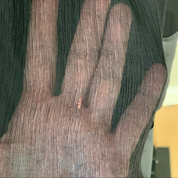 MAGGY LONDON Silk Halter Fit & Flare Midi Dress Black LBD Party Size 6P - Picture 16 of 16